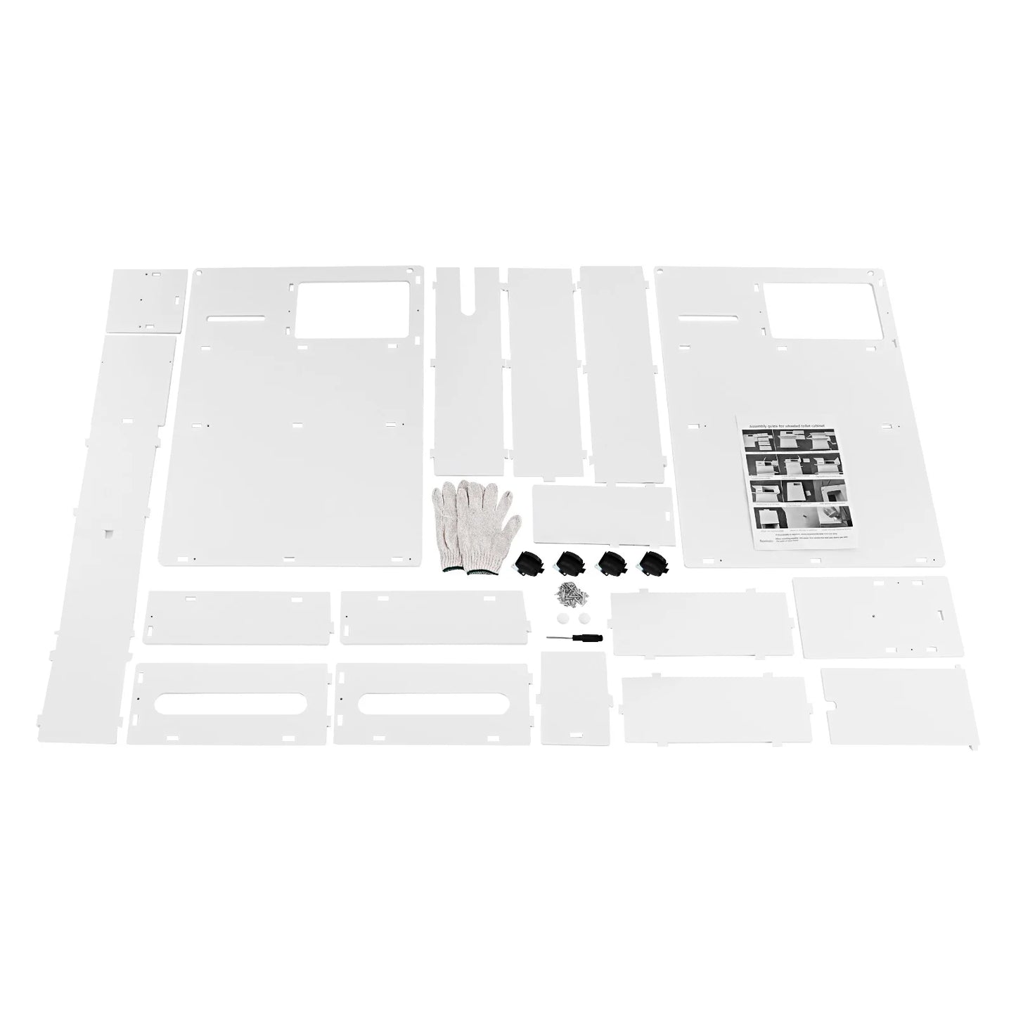 Bathroom Storage Cabinet, Narrow Floor Storage Cabinet, Storage Cabinet with Drawers 50kg Load-bearing Capacity