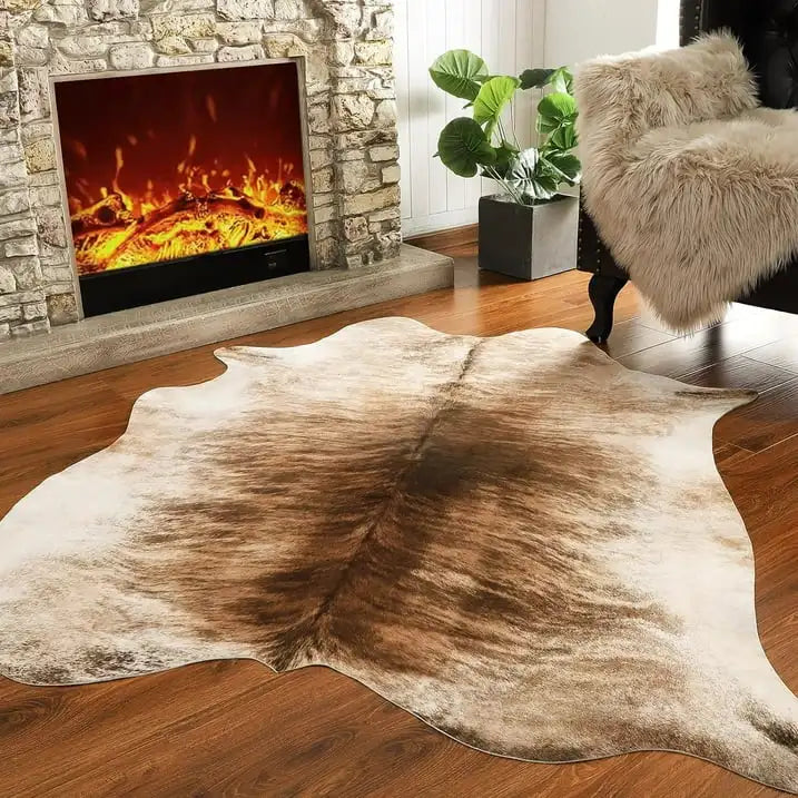 Animal Print Rug faux fur cowhide