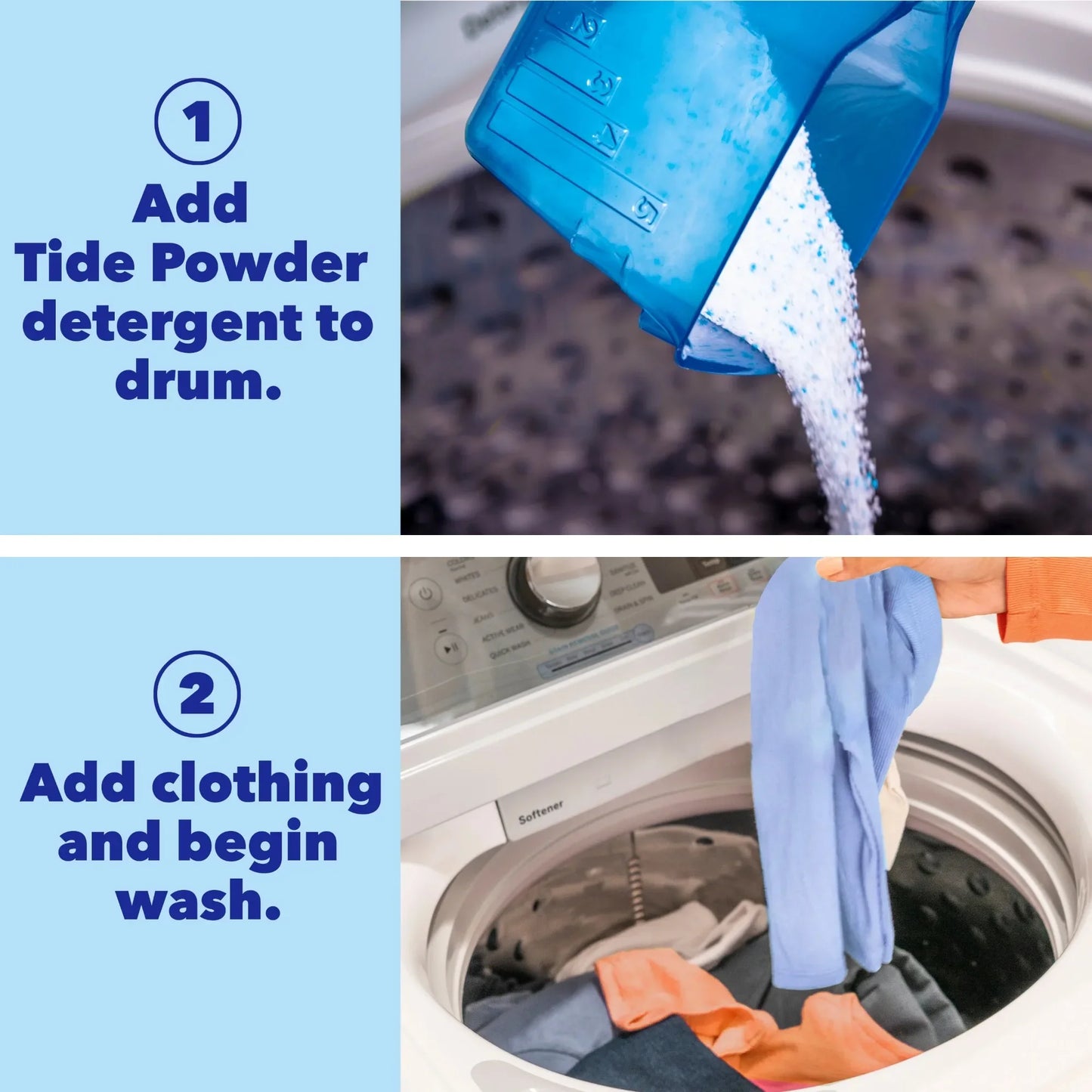 Unscented Powder Laundry Detergent 77oz 68 Loads, Gentle for Sensitive Skin, Deep Clean for All Machines