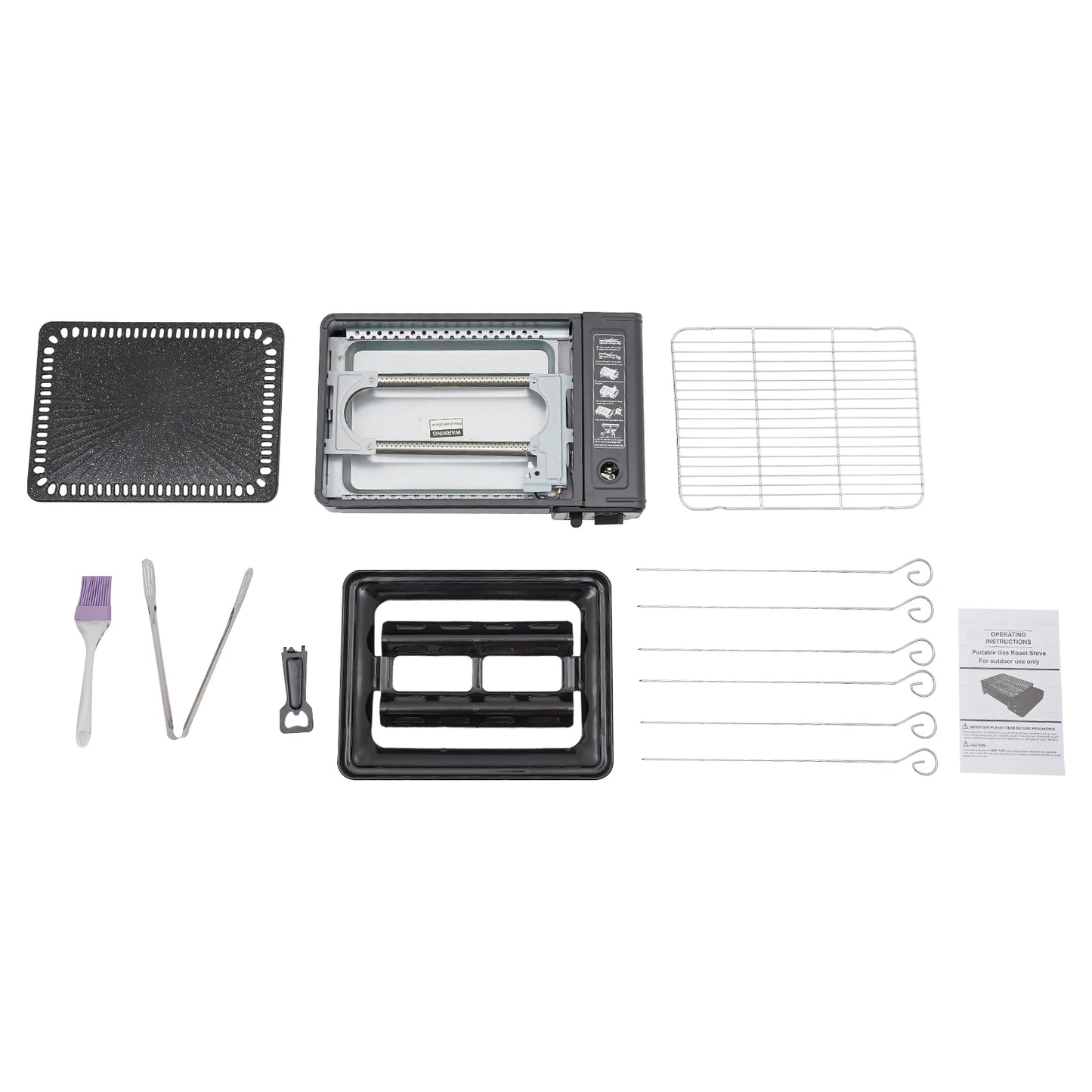 Portable BBQ Grill Stove, Butane Gas  Grill Stove For Camping Cooking Grill  Picnic Barbecue