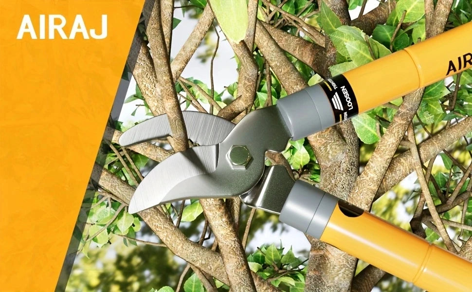 Hedge Shears, Pruning Shears with Telescopic Handles, Extendable Heavy-Duty Branch Cutters, Garden Clippers