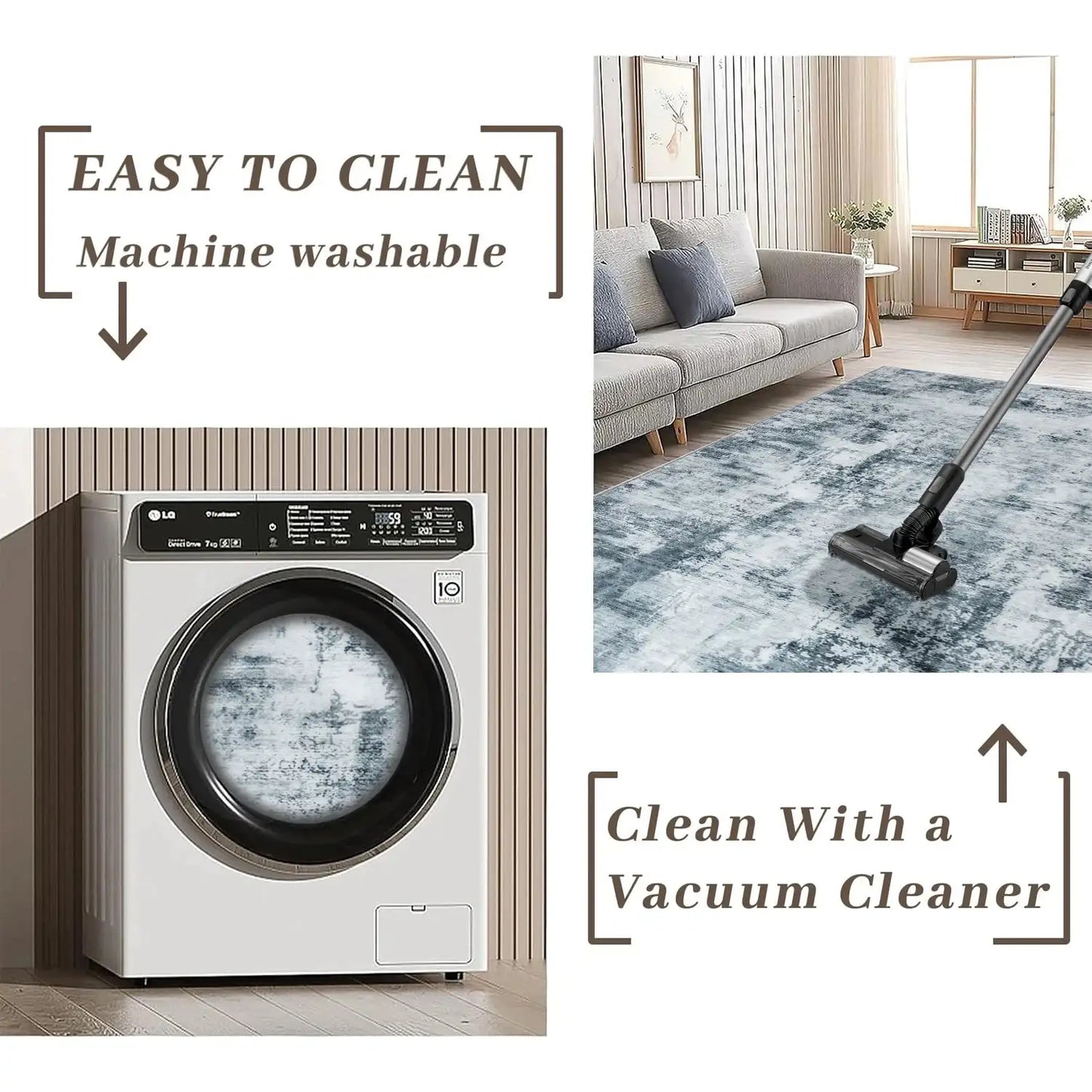 Modern Abstract Large Size Area Rug