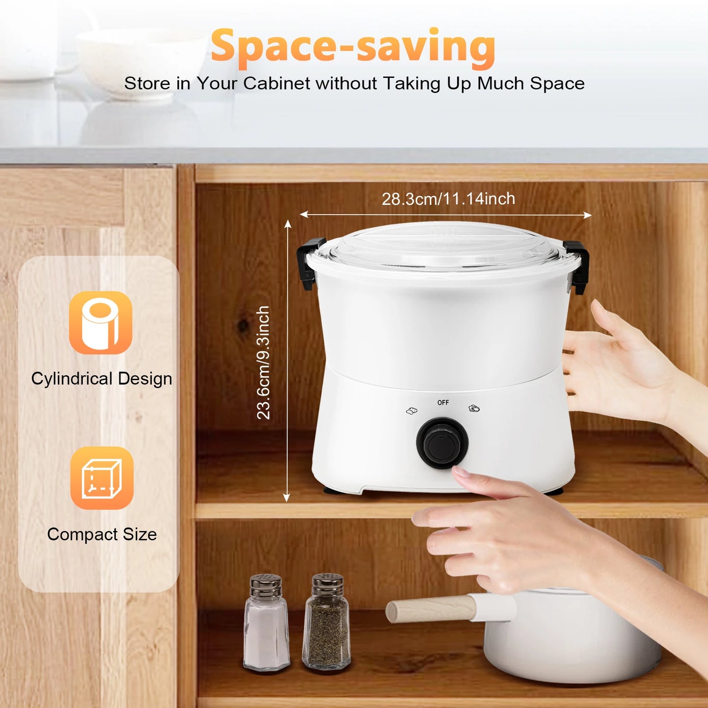 Electric Potato Peeler: High-Quality, Powerful Motor, Fast and Safe Operation for Effortless Peeling and Vegetable Preparation