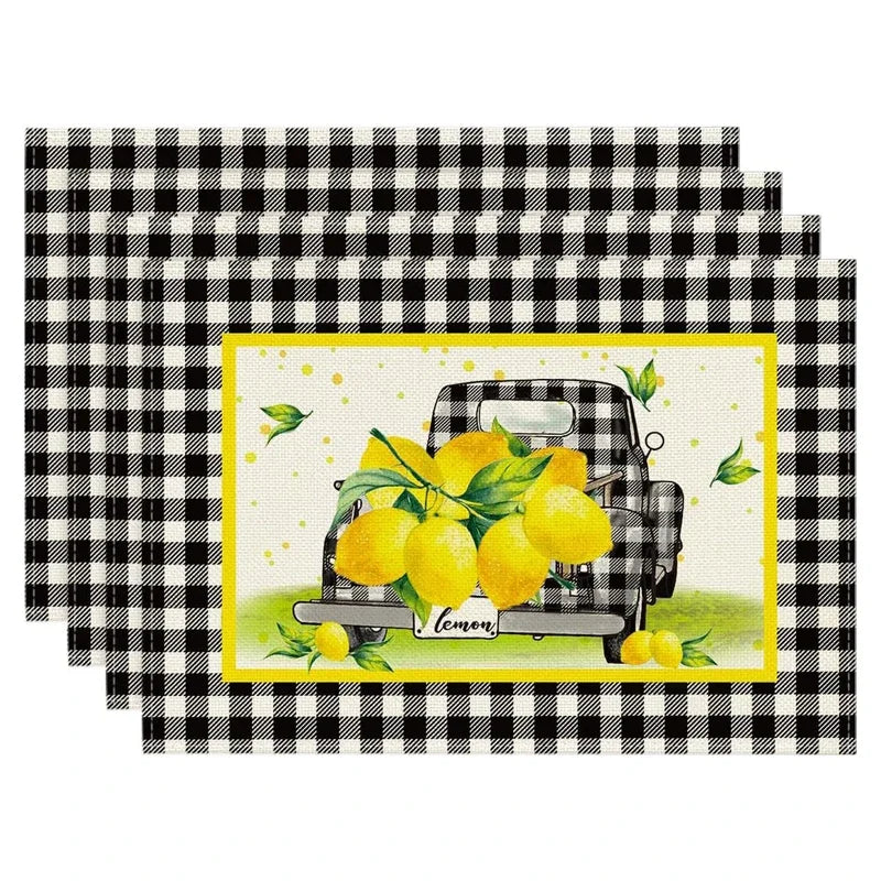 Lemon Summer Placemats 12 X 18 Inch