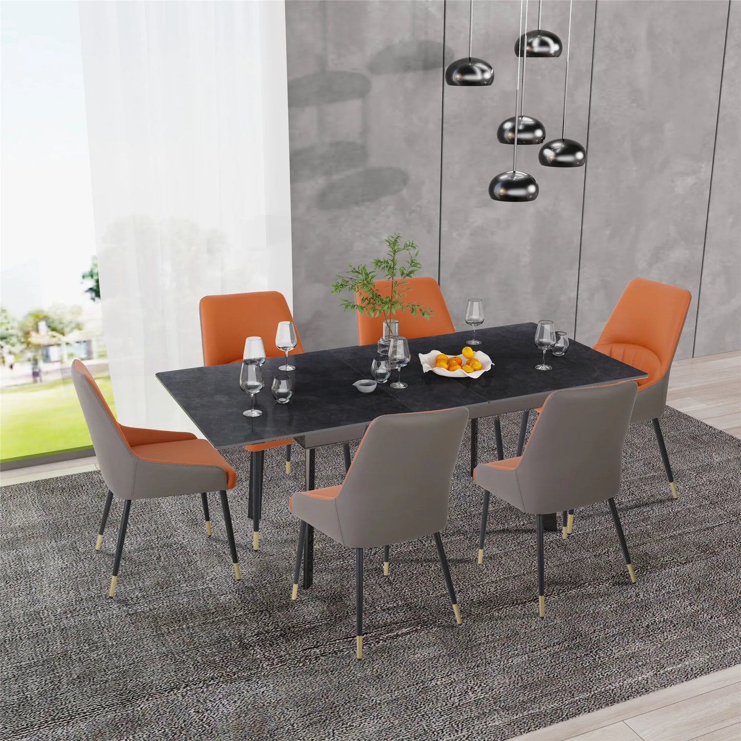 160cm 6-8 People Modern Dining Table Rectangular