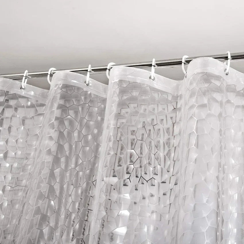 Thick  Water Cube Shower Curtain Waterproof Transparent Lining Bathtub Bathing Cover Bathroom Bath Curtains Liner