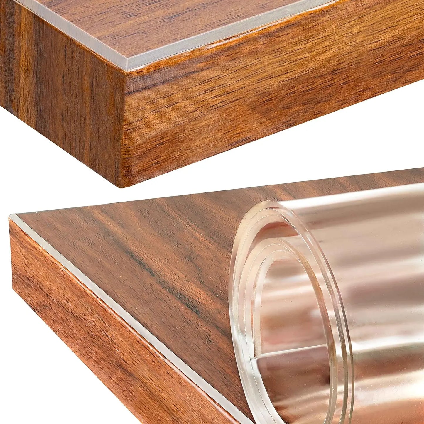 1.5mm Thick 24 x 48 Clear Vinyl Blotter Mat Table Protector, Plastic , Wipeable Easy Clean