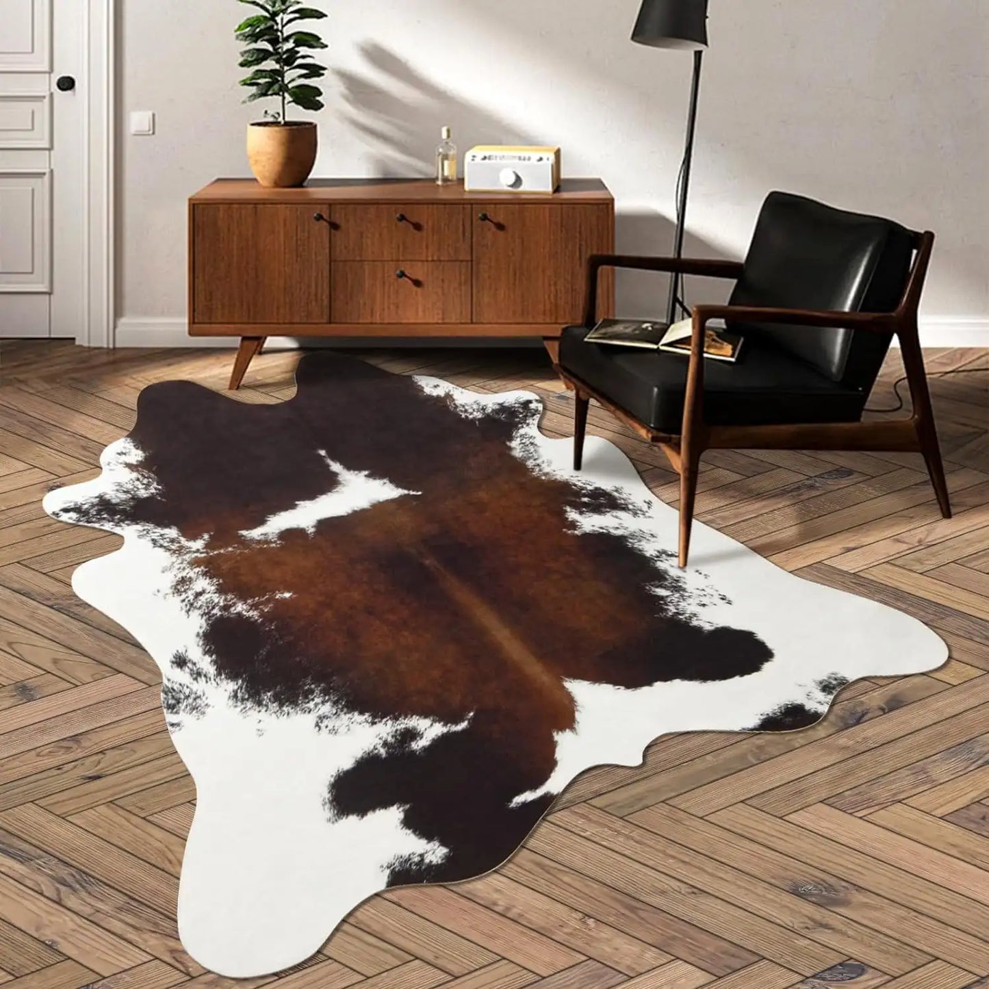 Animal Print Rug faux fur cowhide