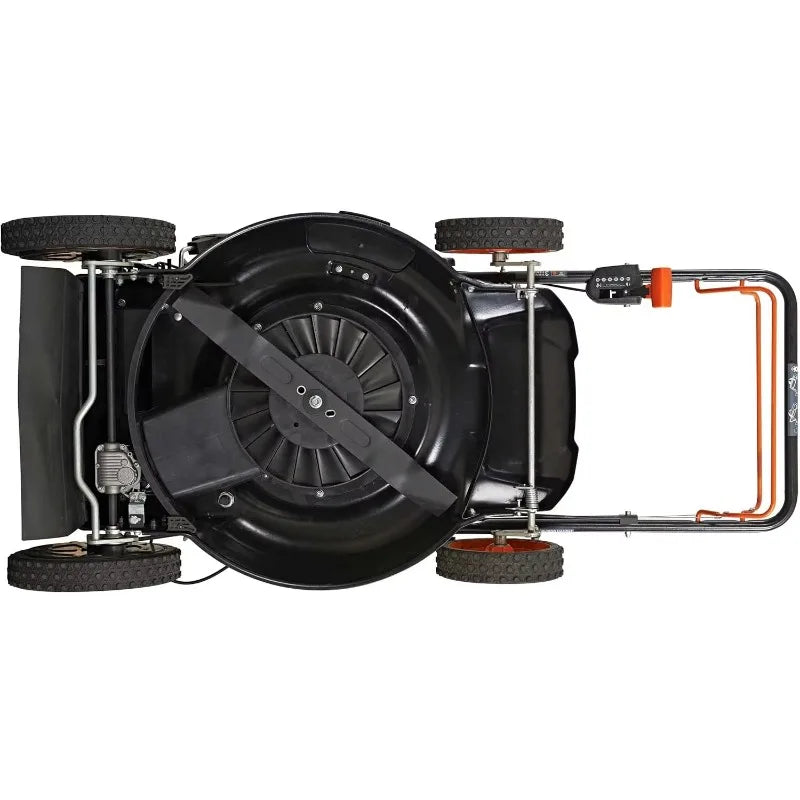 201cc Select PACE 6 Speed CVT High Wheel RWD 3-in-1 Gas Walk Behind Self Propelled Lawn Mower, 22 in,Black