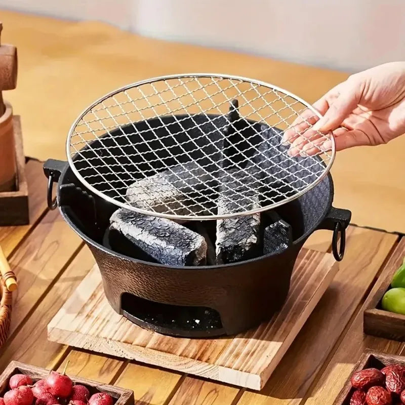 Cast iron oven, fireplace, charcoal and alcohol stove, Korean Japanese style barbecue, family garden, outdoor camping