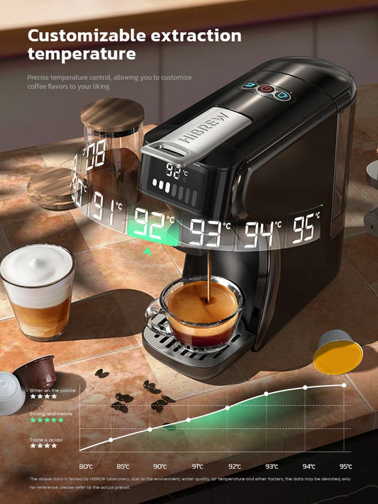6in1 Capsule Coffee Machine Hot/Cold Multiple Espresso  Cappuccino Coffee Maker