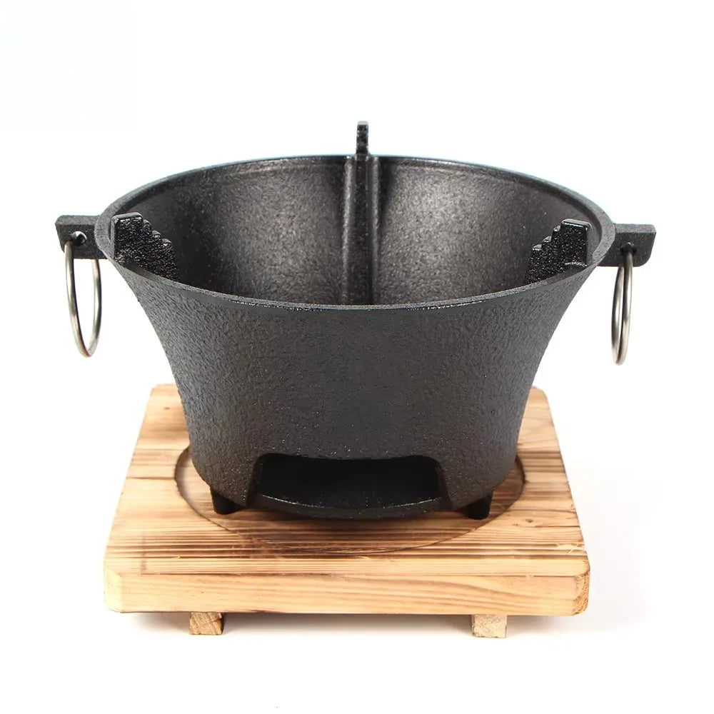 Cast iron oven, fireplace, charcoal and alcohol stove, Korean Japanese style barbecue, family garden, outdoor camping
