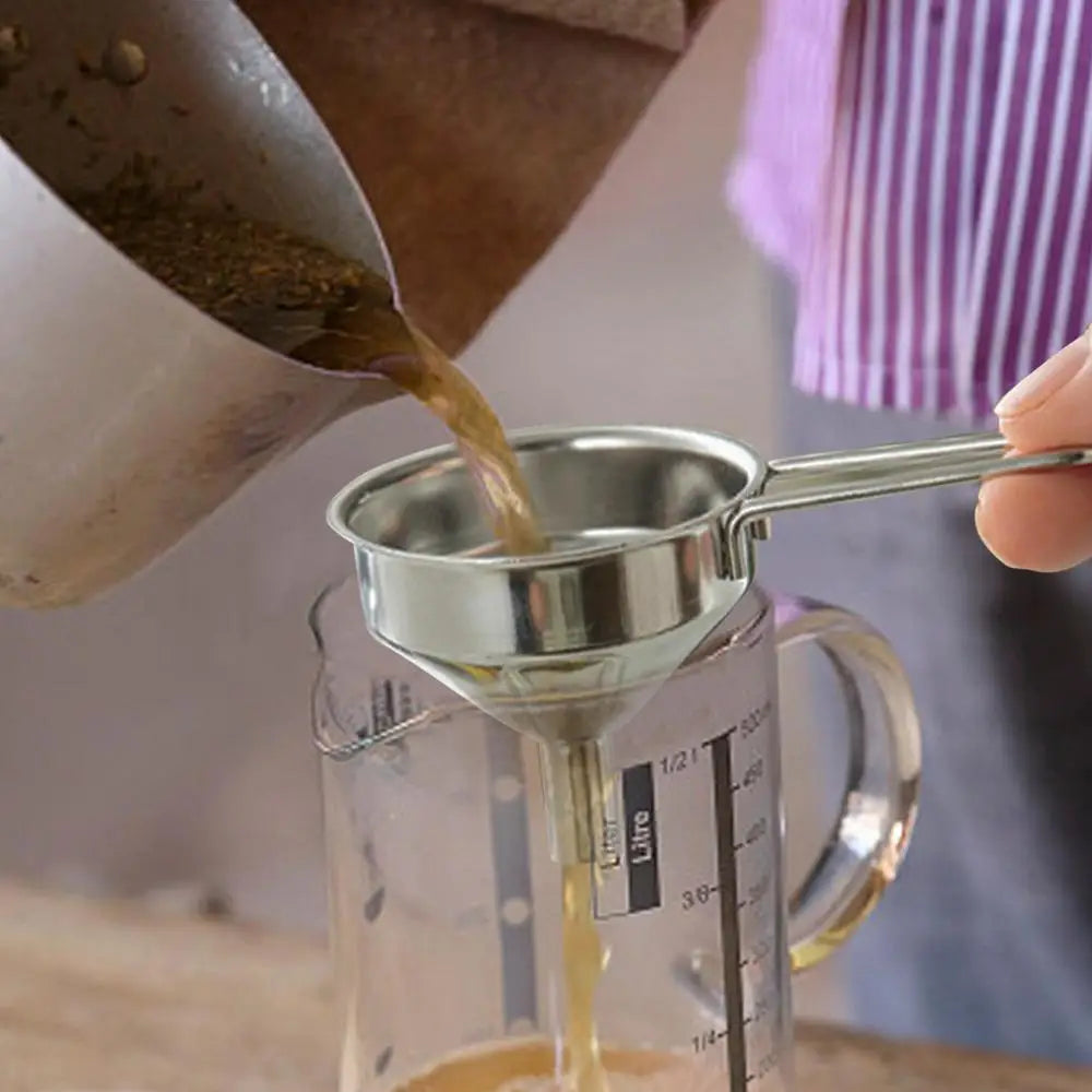 Mini Funnel Stainless Steel Wine Funnel Small Mouth Fill Hip Flask