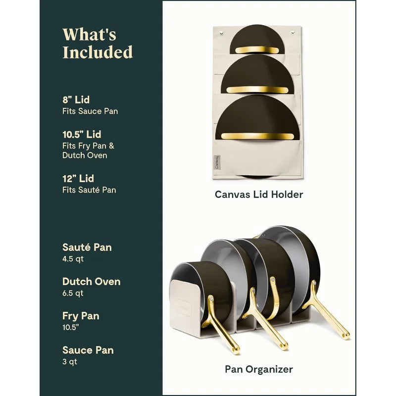 Nonstick Ceramic Cookware Set (12 Piece)