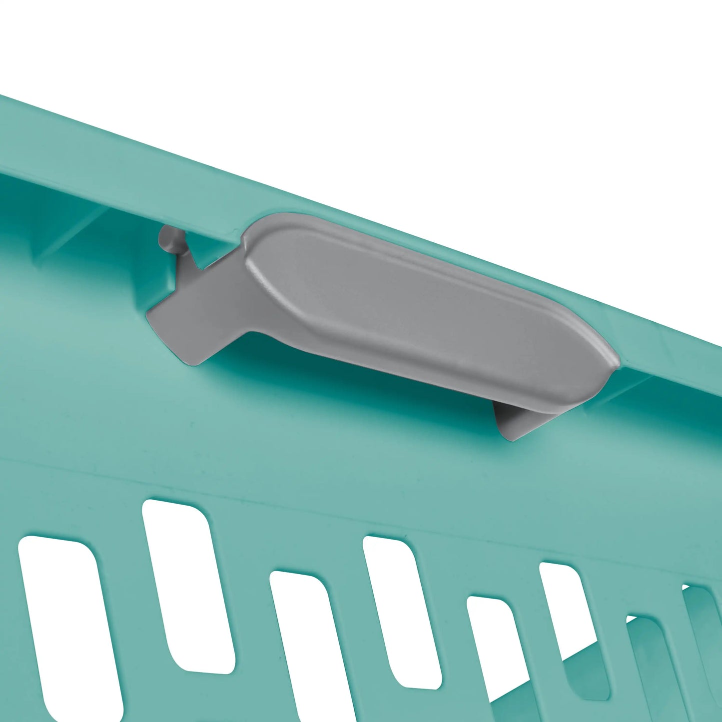 1.5 Bushel Square Plastic Laundry Basket, Adult, Teal