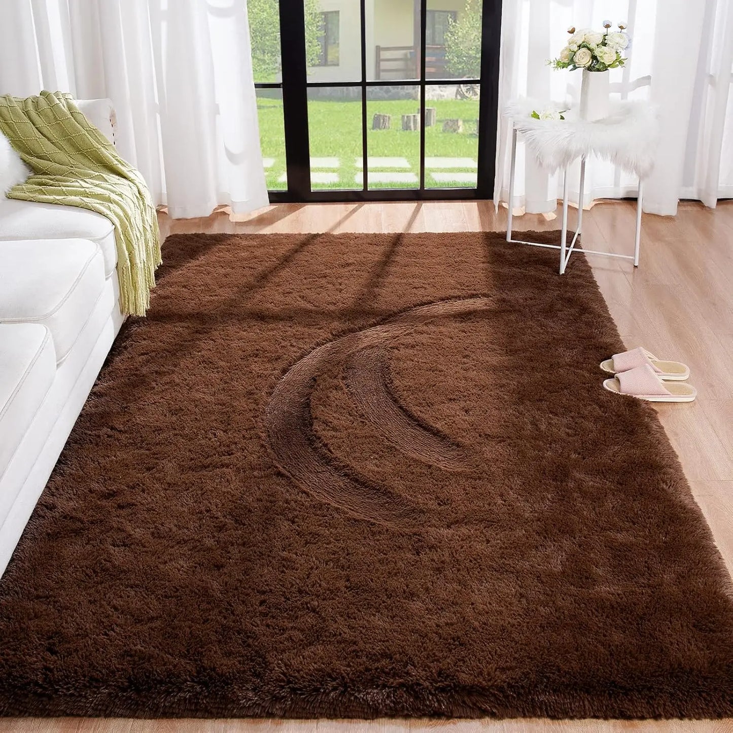 Fluffy  Area Rugs for Living Room Soft Kids Carpet Non Slip