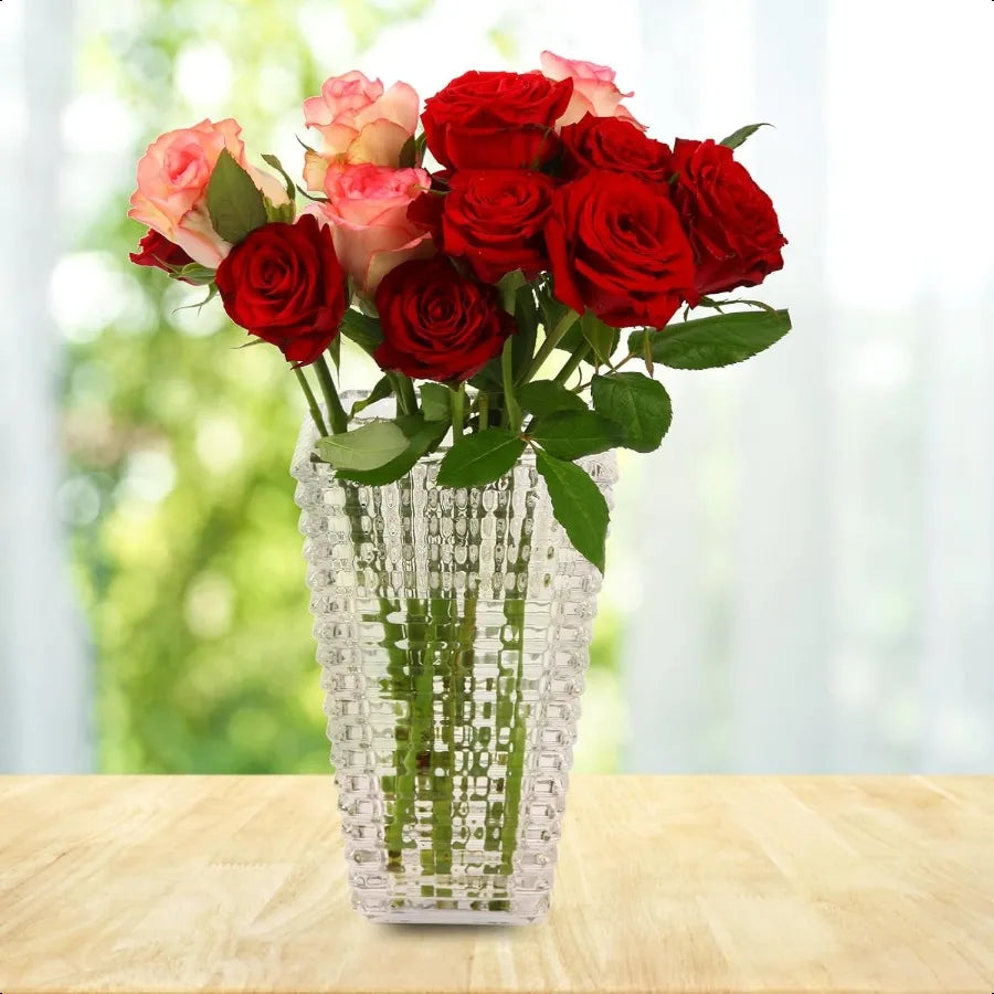 Crystal Vase Large Clear Glass