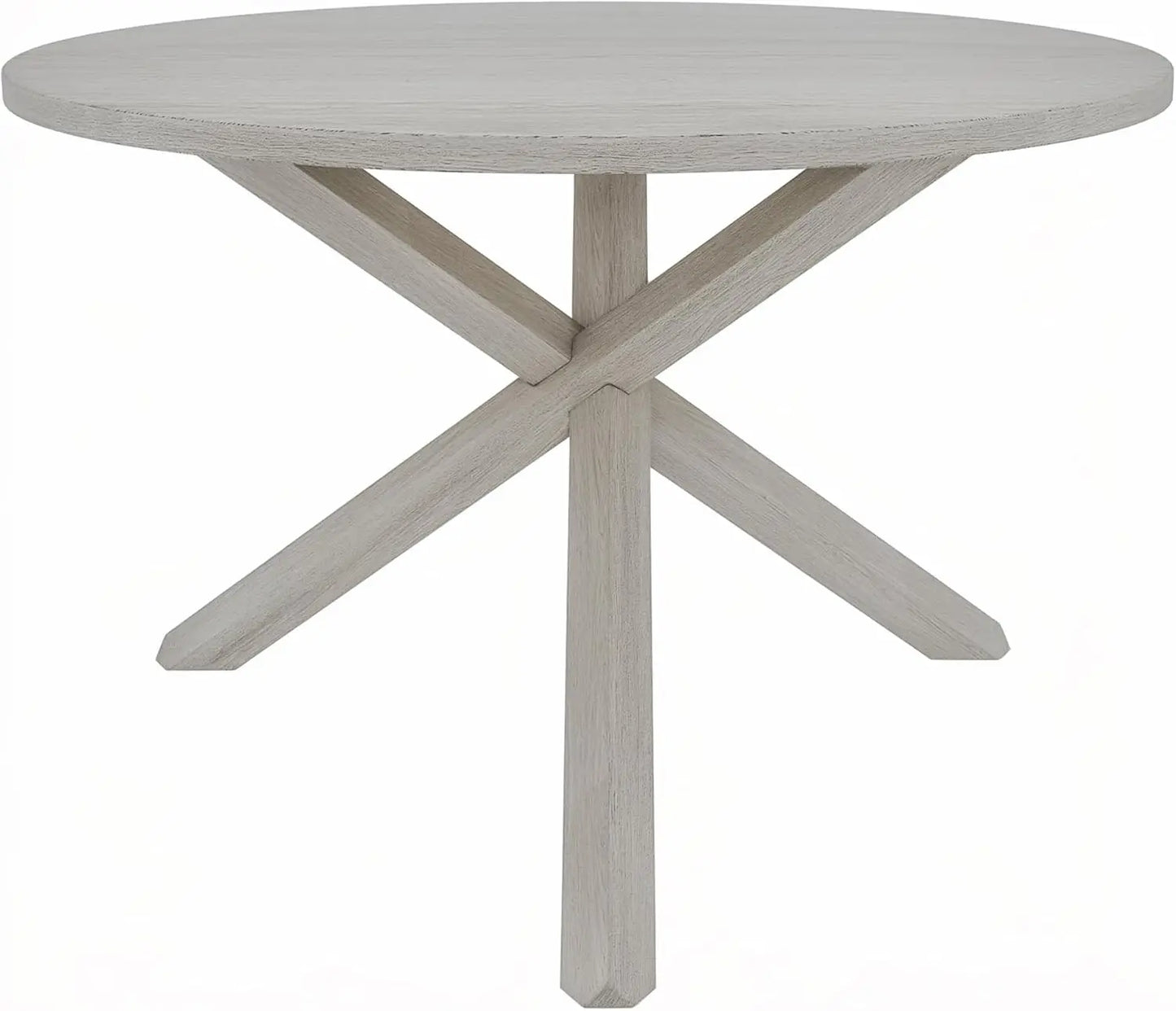 4-Piece Solid Wood Dining Table Set for 4-6, Modern Breakfast Dinette Kitchen Table with Chairs