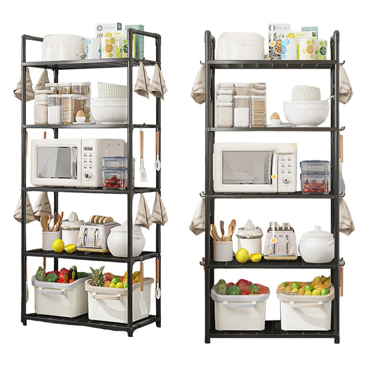 5 Tier Storage Shelves Heavy Duty Shelving Unit 66 Lbs Capacity Standing Shelf for Kitchen Pantry Closet Bathroom Laundry Garage