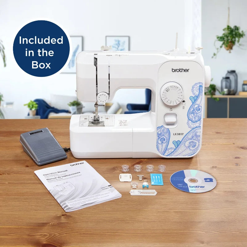 Brother LX3817 17-Stitch Portable Full-Size Sewing Machine