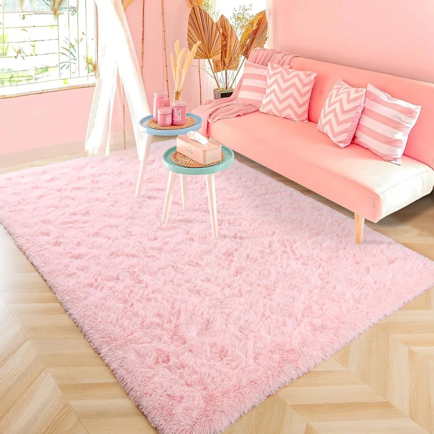 Fluffy  Area Rugs for Living Room Soft Kids Carpet Non Slip