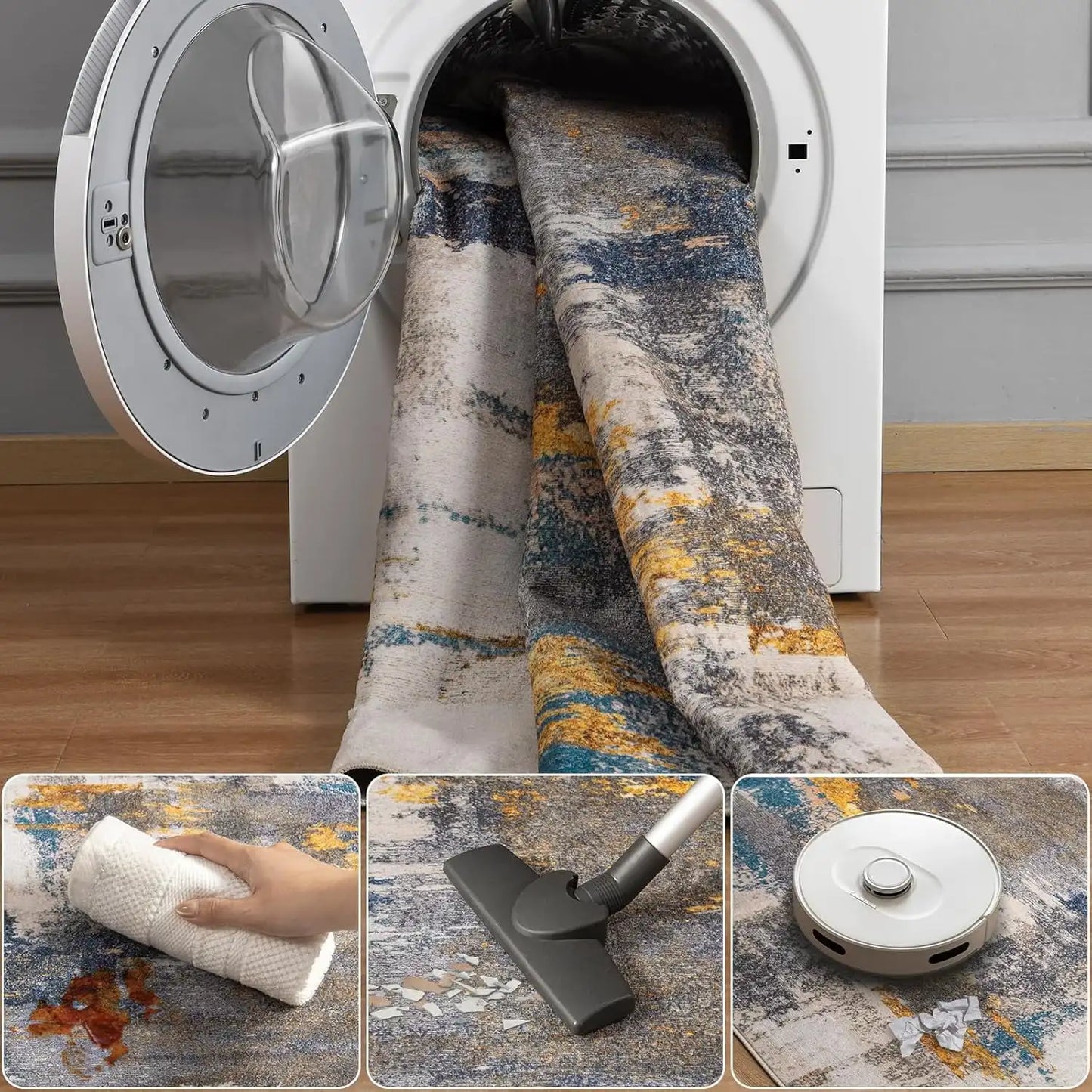 Vintage Area Rugs , Machine Washable