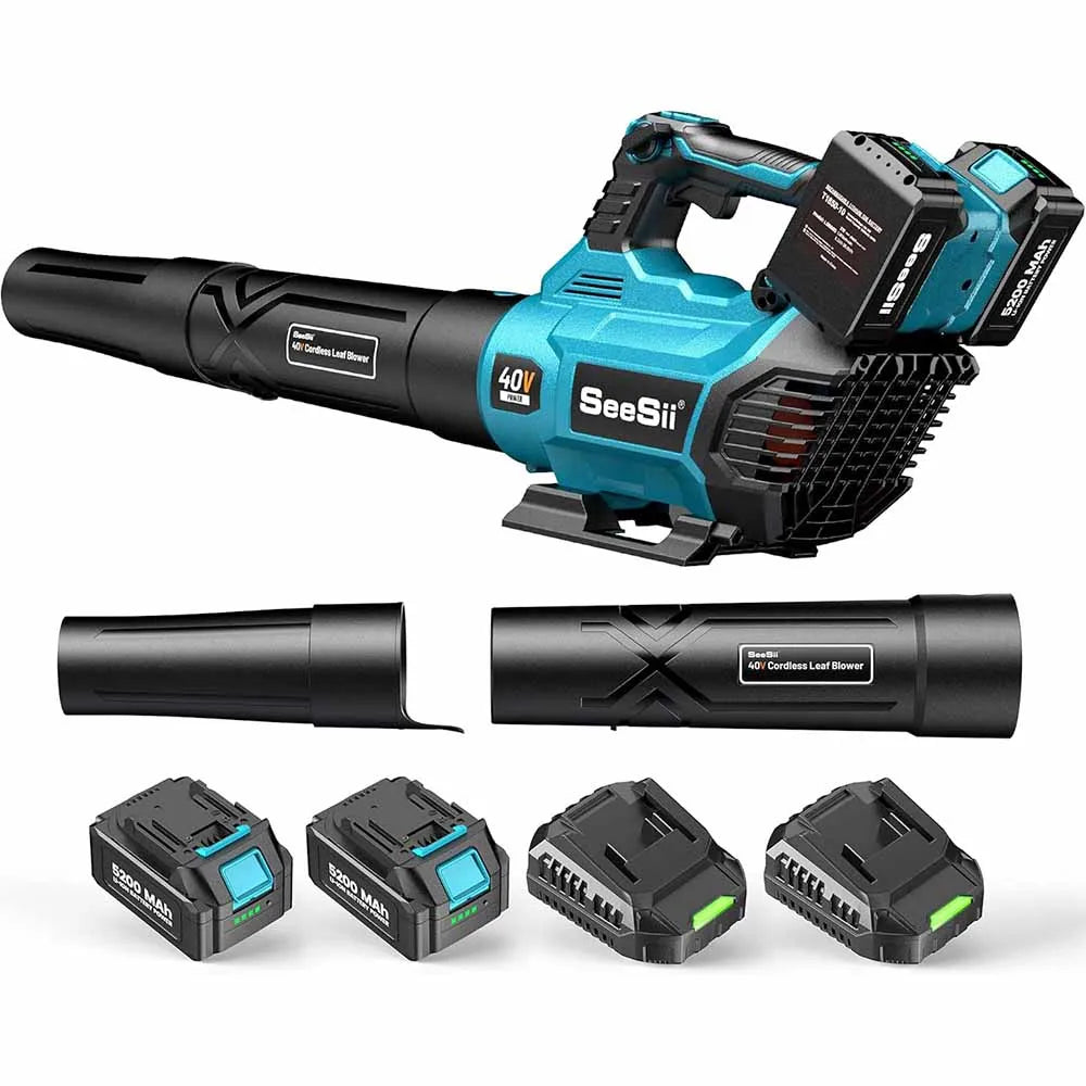 Electric String Trimmer Leaf Blower Combo Kit 3 in 1 Cordless Weed Wacker Grass Eater 12"Lawn Mower 5-Speed for Yard Lawn