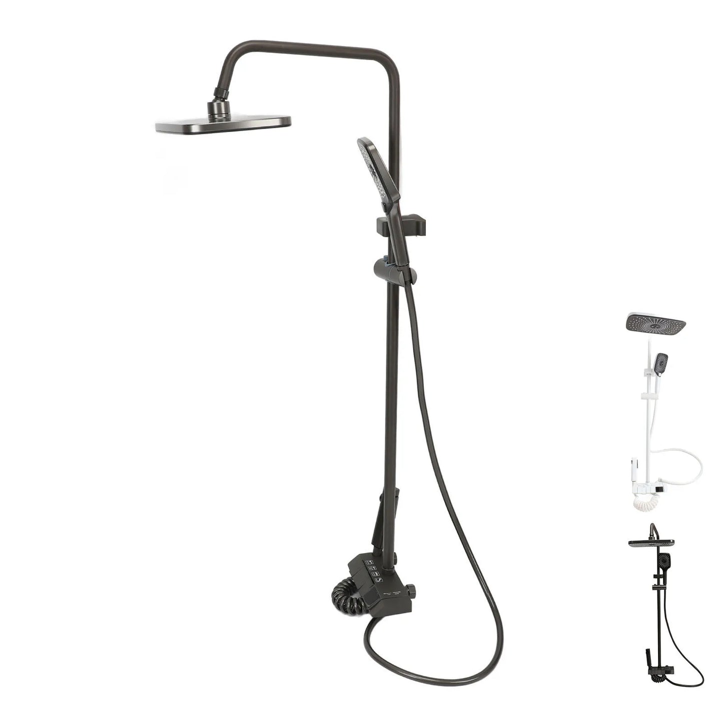 Bathroom Shower  Set Easy To Install Easy To Adjust NPT 1/2 3 Mode Push Button Rainfall Handheld Shower Combo for Bathroom