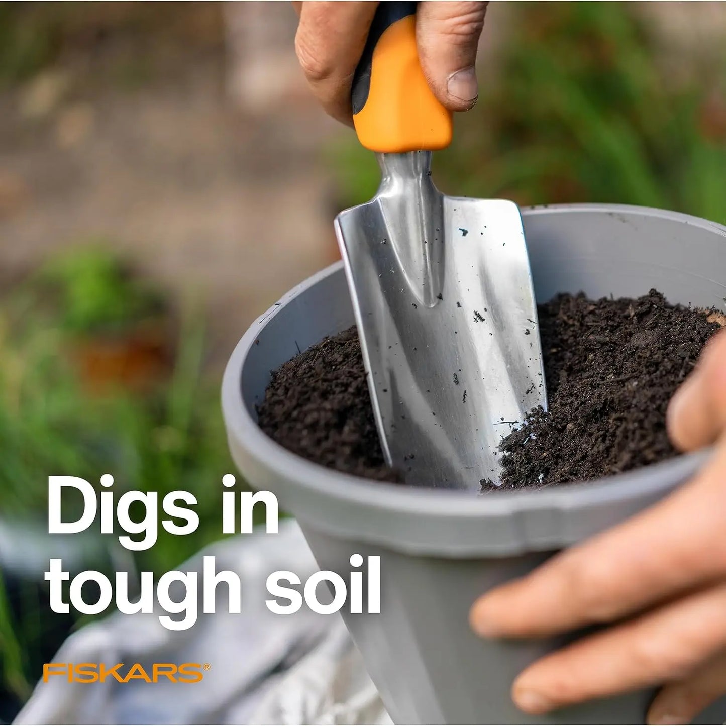 Heavy Duty Garden Trowel with Hole - Digging Planting Hand Tool for Gardeners