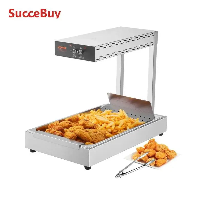 750W French Fry Food Warmer Commercial Food Heating Lamp