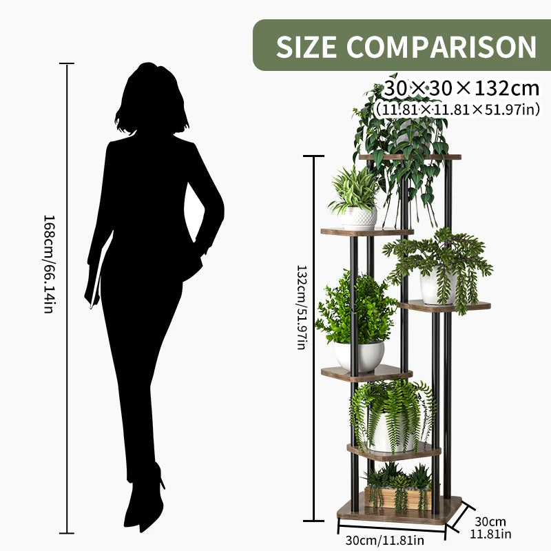 Plant Stand and Flower Stand Storage Shelf 4/5/6 Tier Flower Shelf Planter Rack