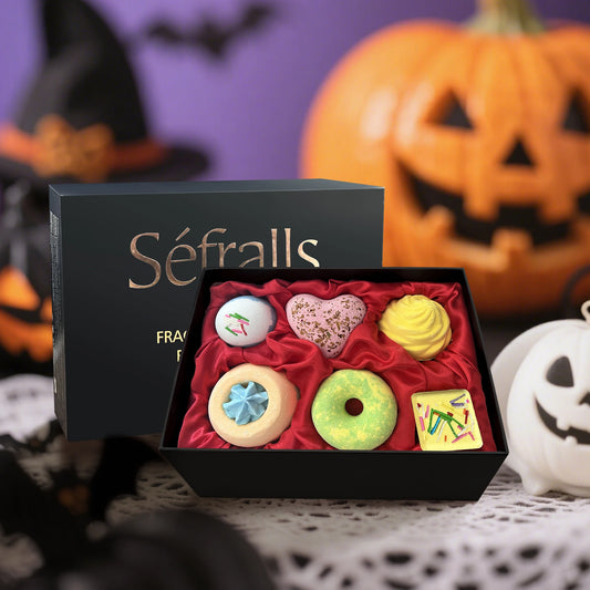 Halloween gifts  Bath Bombs Gift Set Natural Organic Bubble Bath Salt Ball Skin Care Moisturizing Exfoliating  Fragrances