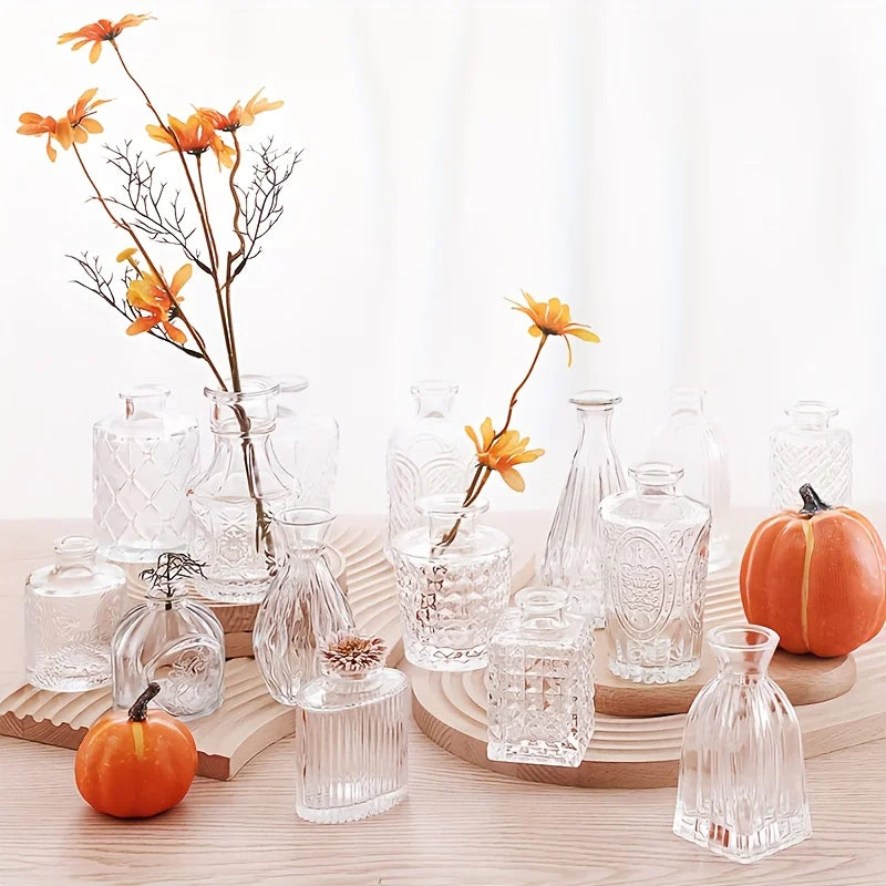 30Pcs Small Vintage Vase Set