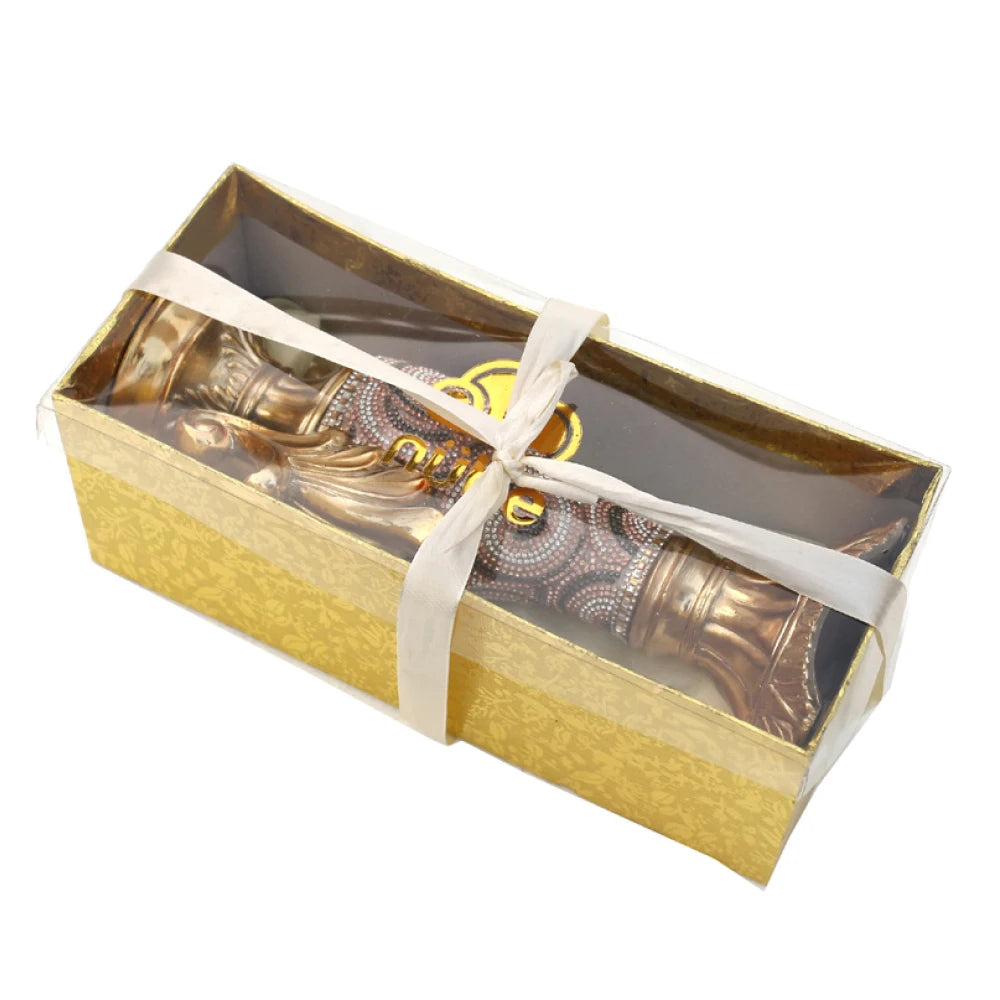 Ambrose Chrome Plated Crystal Embellished Ceramic Vase