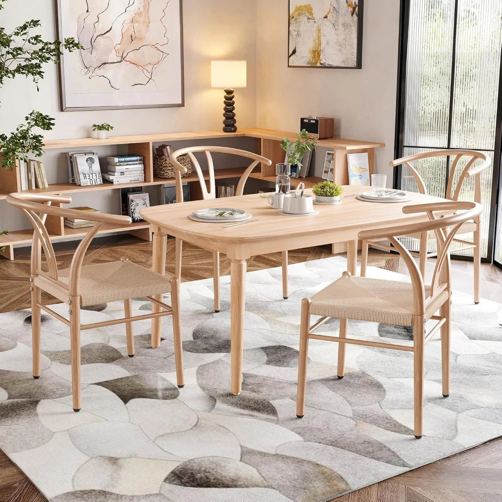 Mid Century Modern Metal Wishbone Dining Room Chairs Set of 2 4 for Your Kitchen