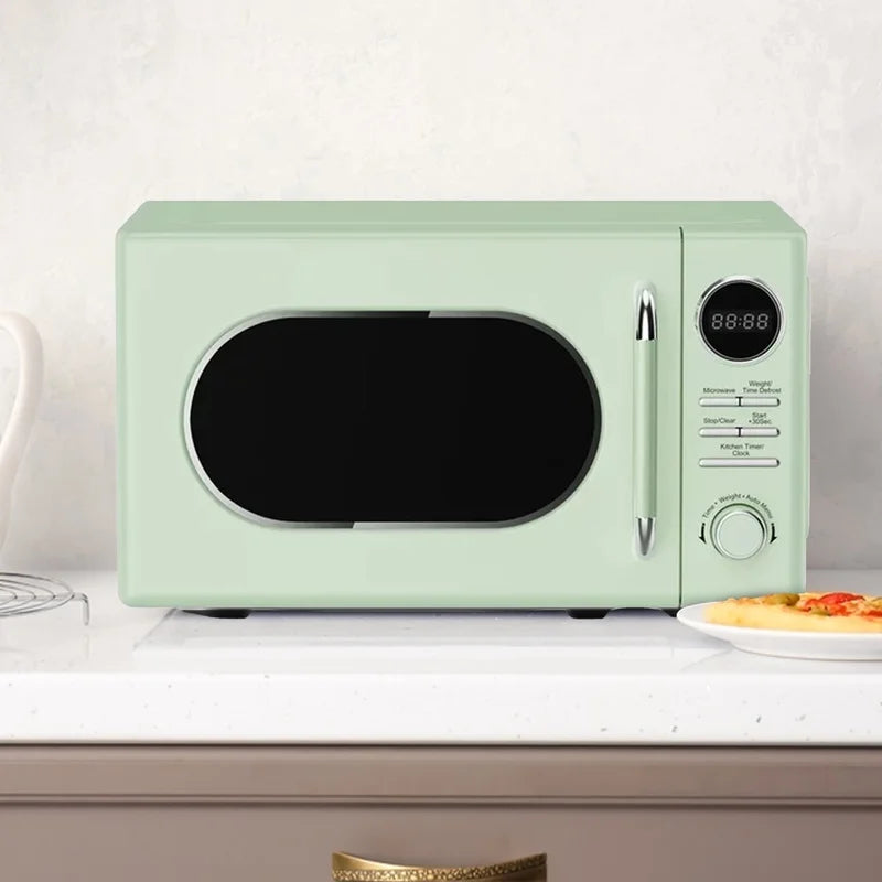 700W Retro Countertop Microwave
