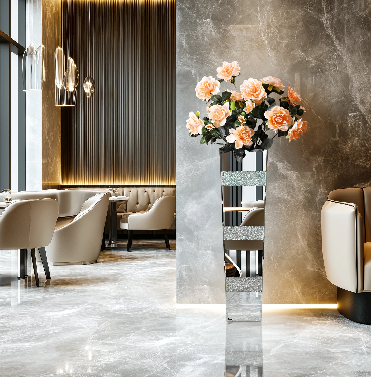 Tall Floor Mirror Vase