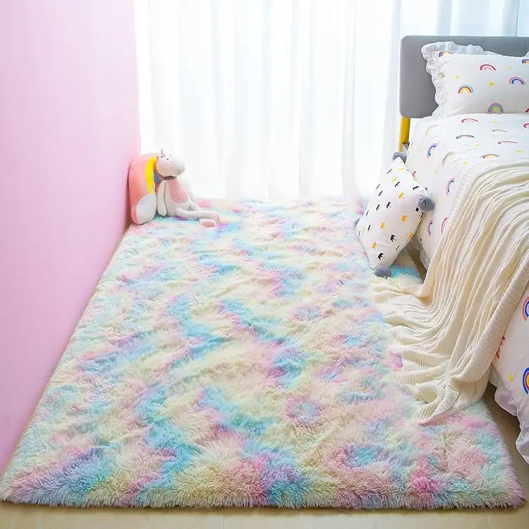 Fluffy  Area Rugs for Living Room Soft Kids Carpet Non Slip