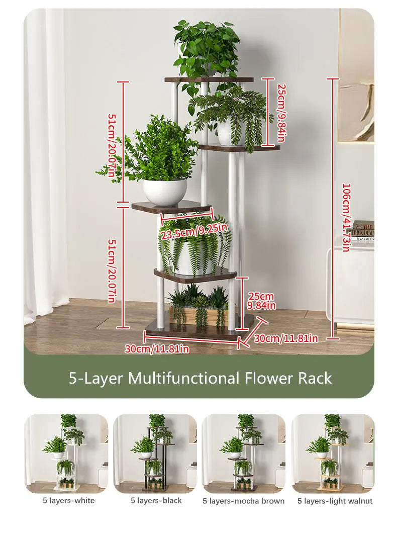 Plant Stand and Flower Stand Storage Shelf 4/5/6 Tier Flower Shelf Planter Rack