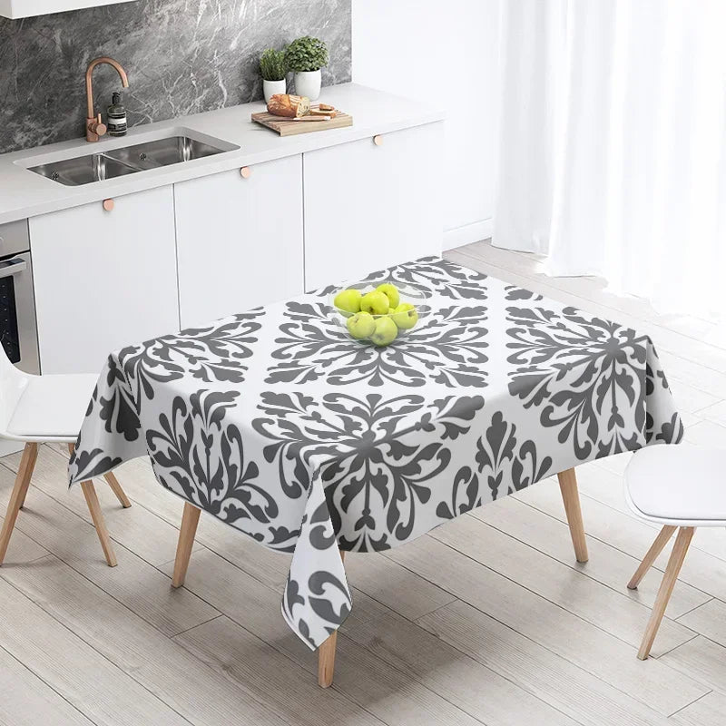 Home tablecloths dining decoration and rectangular table accessories waterproof cloth Anti-stain simple Modern abstract nordic