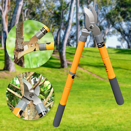 Hedge Shears, Pruning Shears with Telescopic Handles, Extendable Heavy-Duty Branch Cutters, Garden Clippers