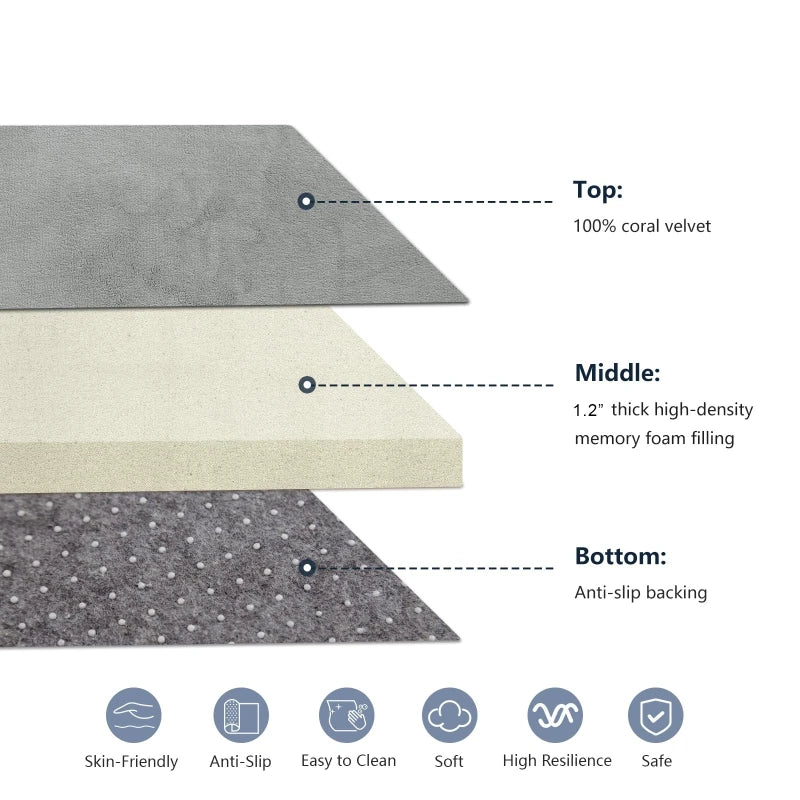 Coral Velvet Area Rug