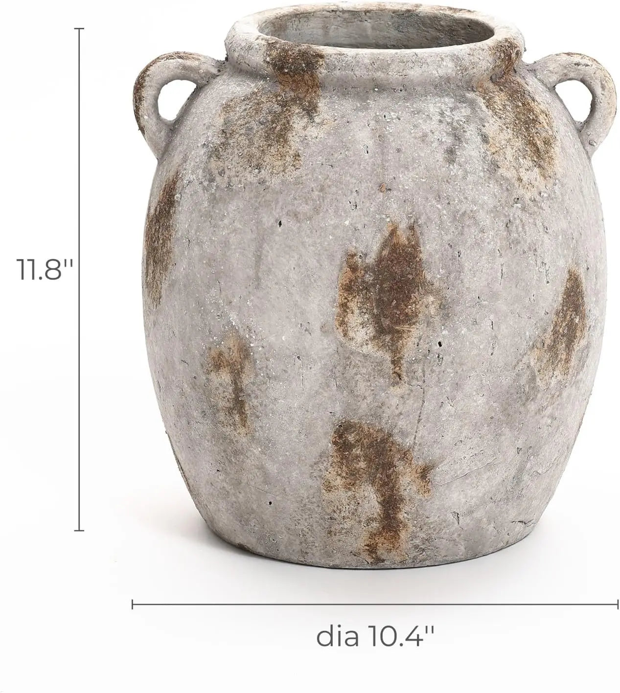 Ceramic Flower Vase12'' Terracotta