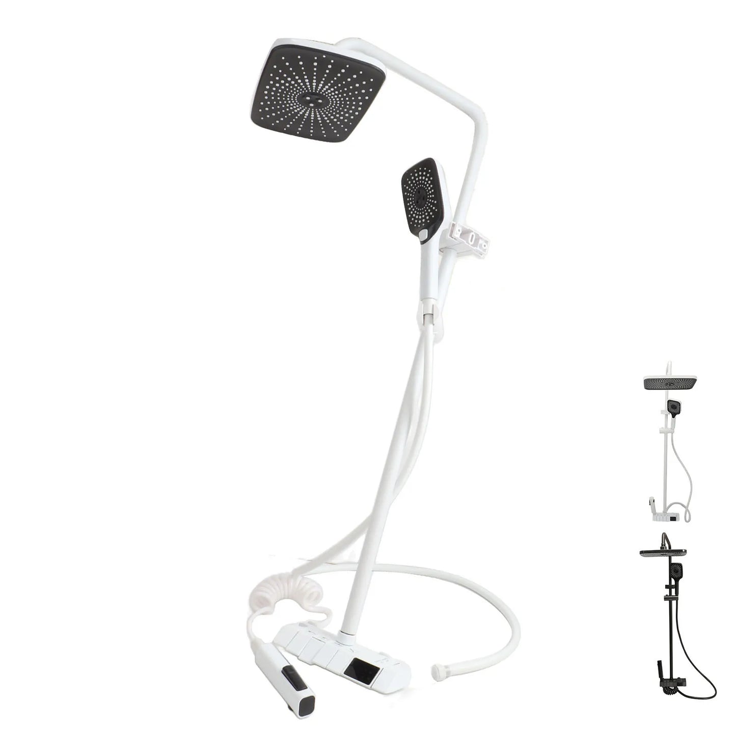 Bathroom Shower  Set Easy To Install Easy To Adjust NPT 1/2 3 Mode Push Button Rainfall Handheld Shower Combo for Bathroom