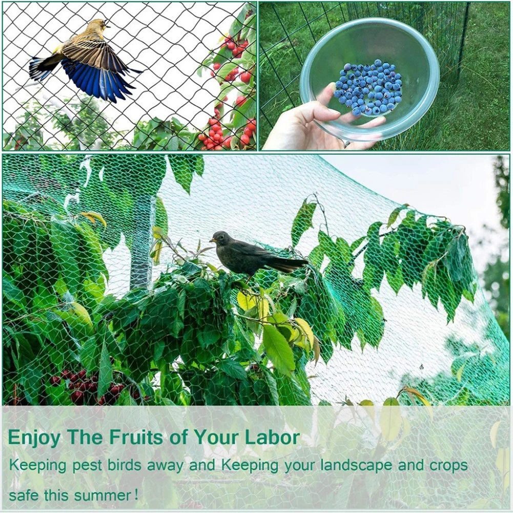 Green Anti Bird Netting Pond Pool Protection Net Mesh Garden Plant Fruit Vegetables Flower Traps Netting Protect Pest Control