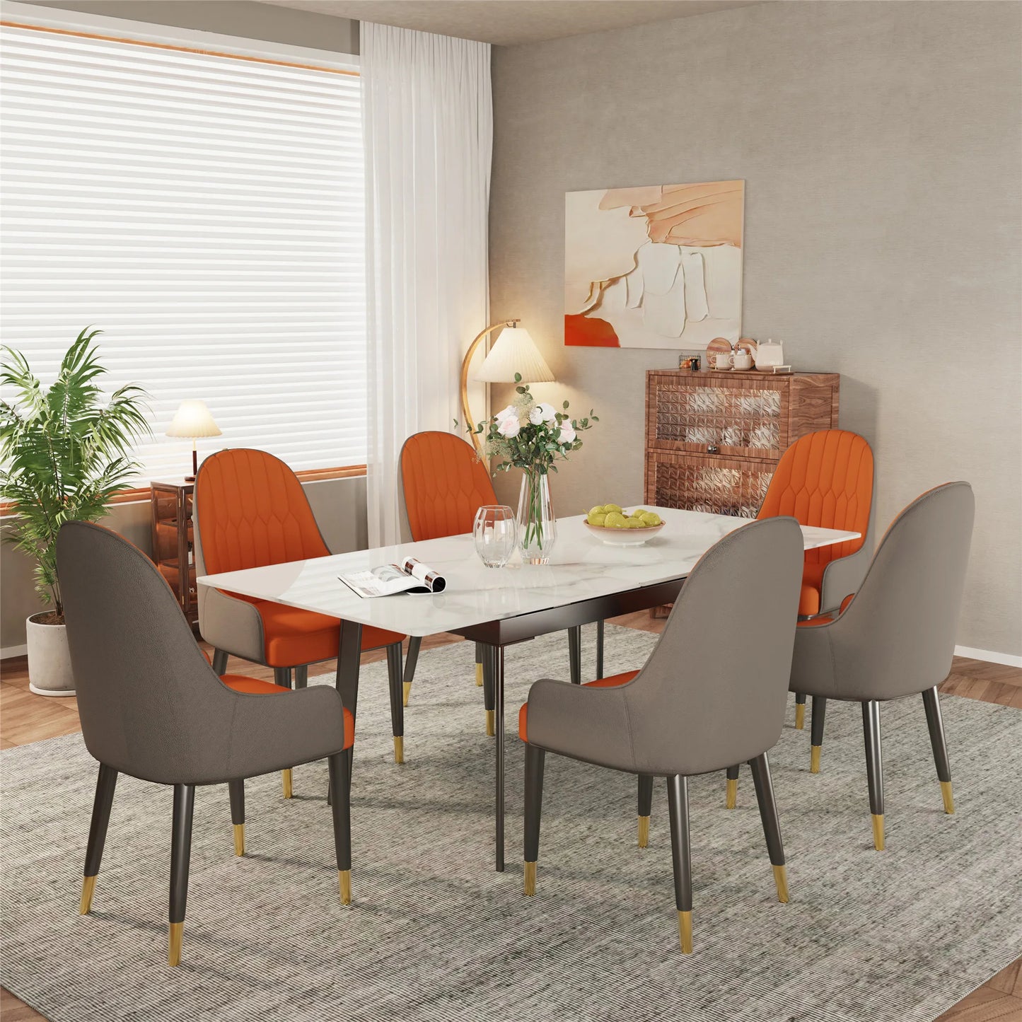 160cm 6-8 People Modern Dining Table Rectangular