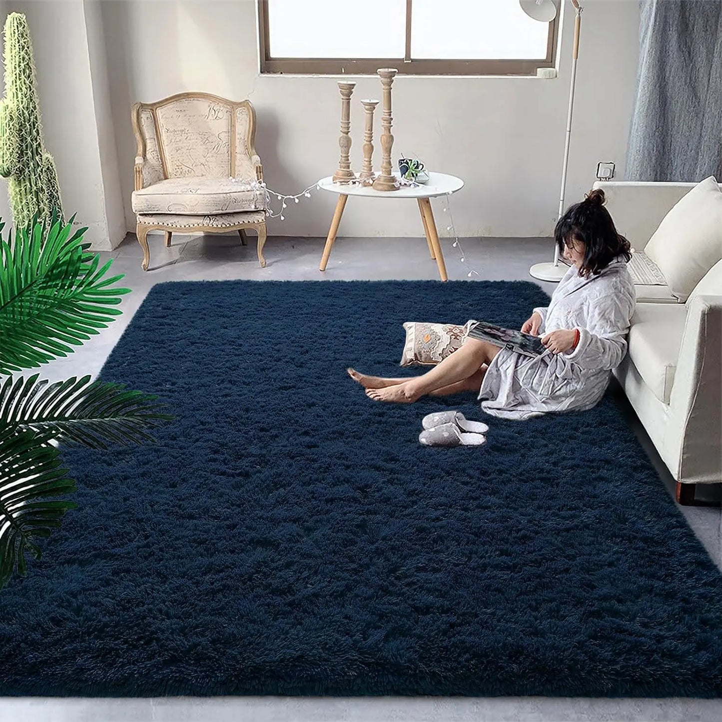 Fluffy  Area Rugs for Living Room Soft Kids Carpet Non Slip