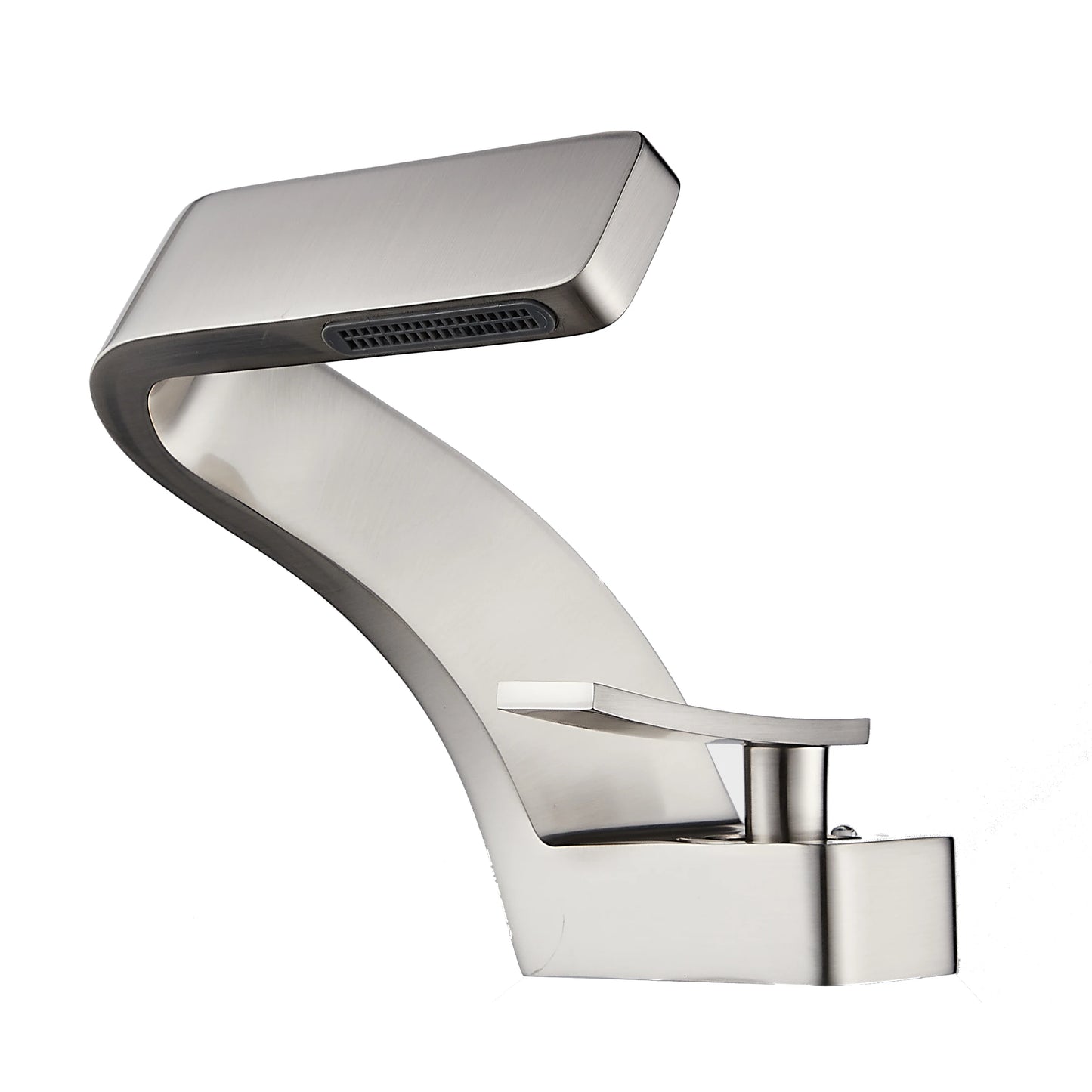 Bathroom Deck Mounted Basin Faucet Black Sink Tap Single Hole Water Tap Hot and Cold Mixer Faucet