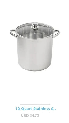 Aluminum 4-Quart Nonstick Dutch Oven Glass Lid Cooking Pot Beans Rice Stews Soups