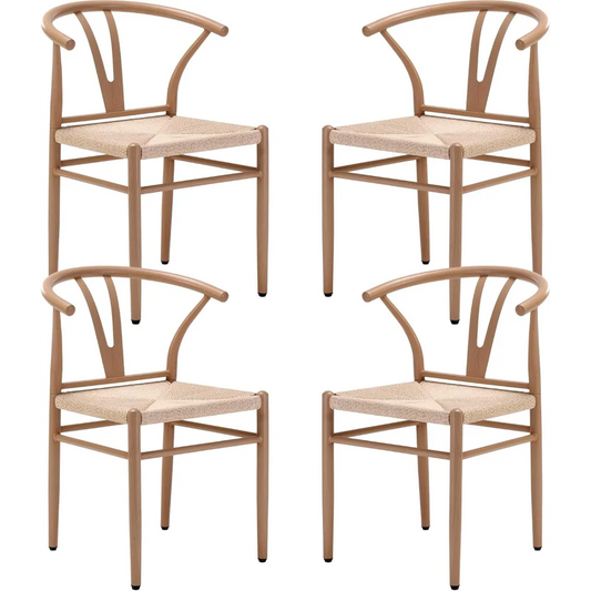 Mid Century Modern Metal Wishbone Dining Room Chairs Set of 2 4 for Your Kitchen